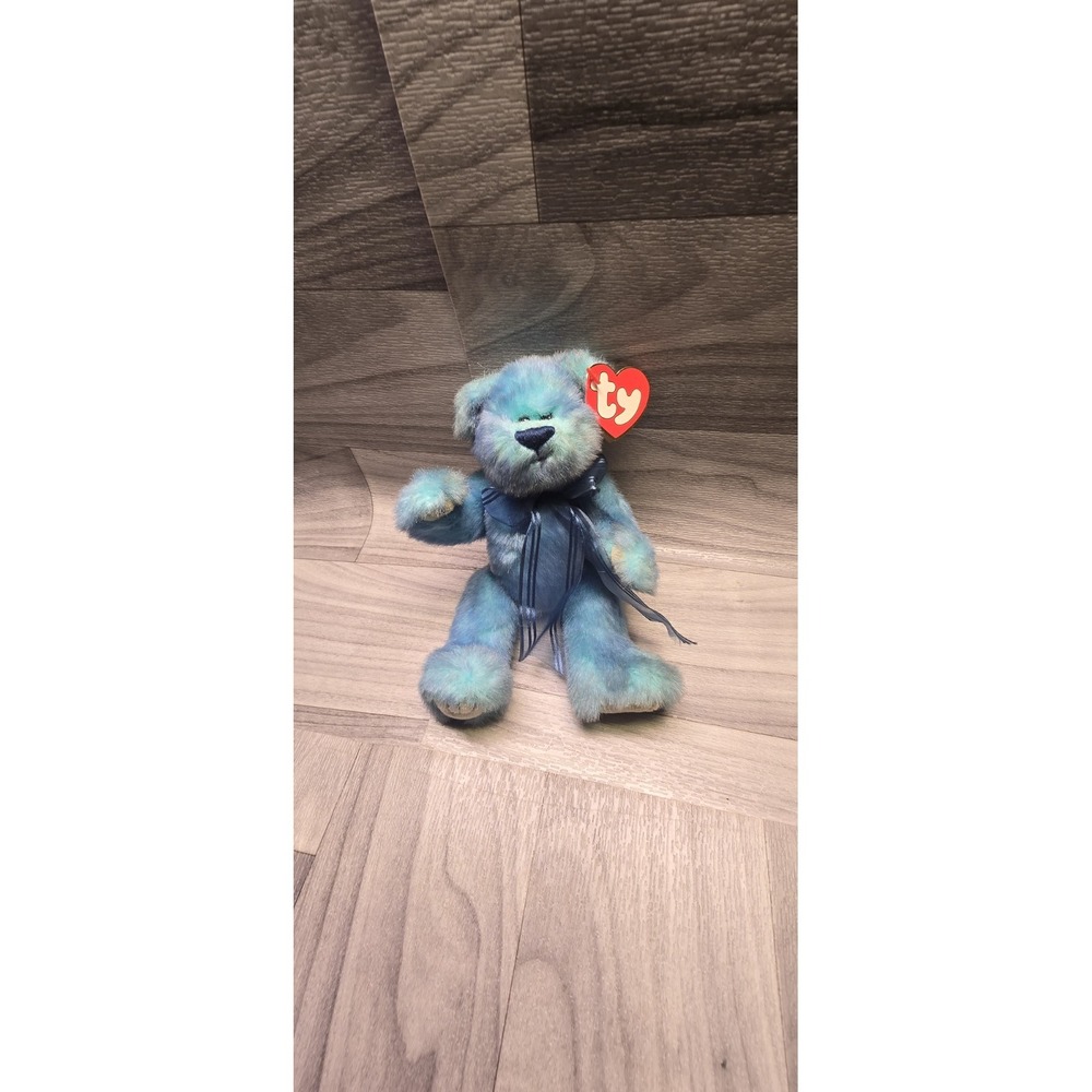 Azure The Blue Ty Beanie Baby Bear - The Attic Collection  I'm Blue Without You"